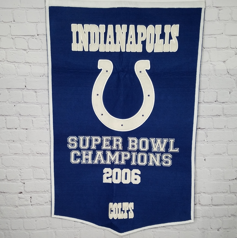 Winning Streak Indianapolis Colts Super Bowl Champions Banner 2006 Sports